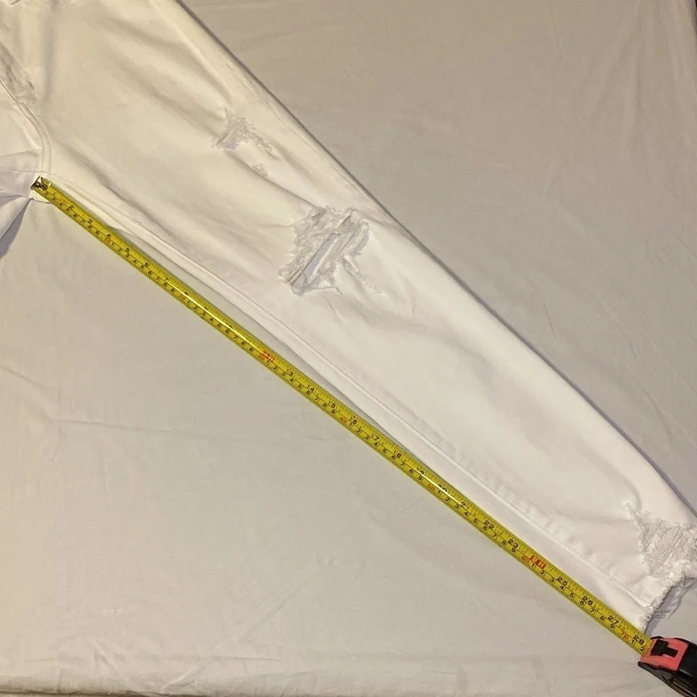 American Eagle Outfitters White HiRise Jegging with Rips Size 12 Regular NWOT_10